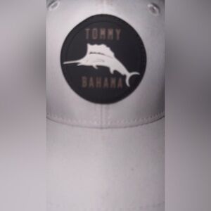 Tommy Bahama White Cap with Marlin Emblem